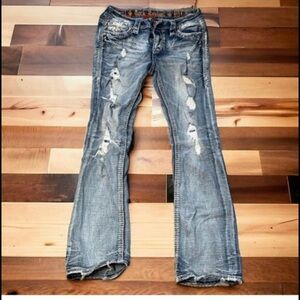 Rock Revival Yandel Distressed Jeans